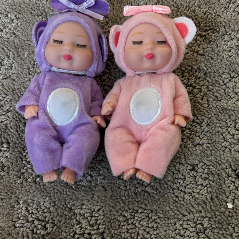 Adorable Purple and Pink Baby Doll Set